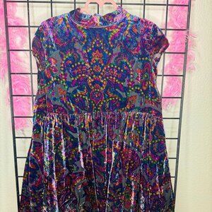 Free People All the Time Velvet Mini Dress